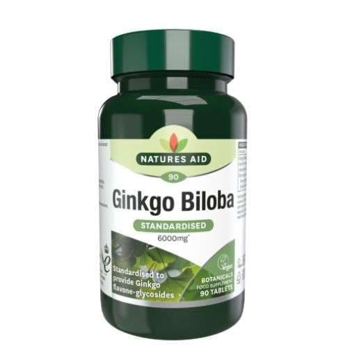 Natures Aid Ginko Biloba 120mg Vegan 90's