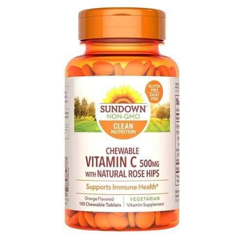 Sundown Vitamin C 500mg Chewable 100's
