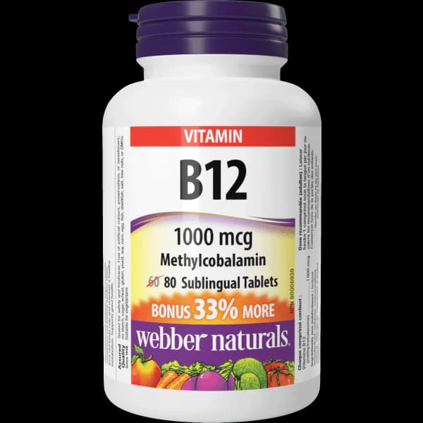 Webber Naturals Vitamin B12 1000mcg