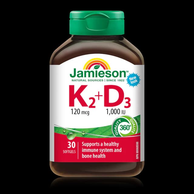 Jamieson K2+D3 120mcg/1000iu