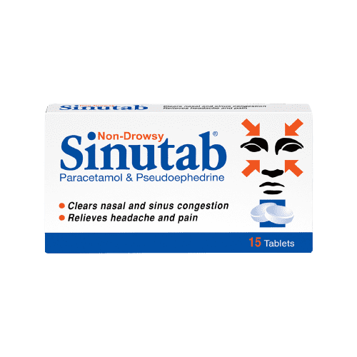 Sinutab Non-Drowsy Tablets 15's