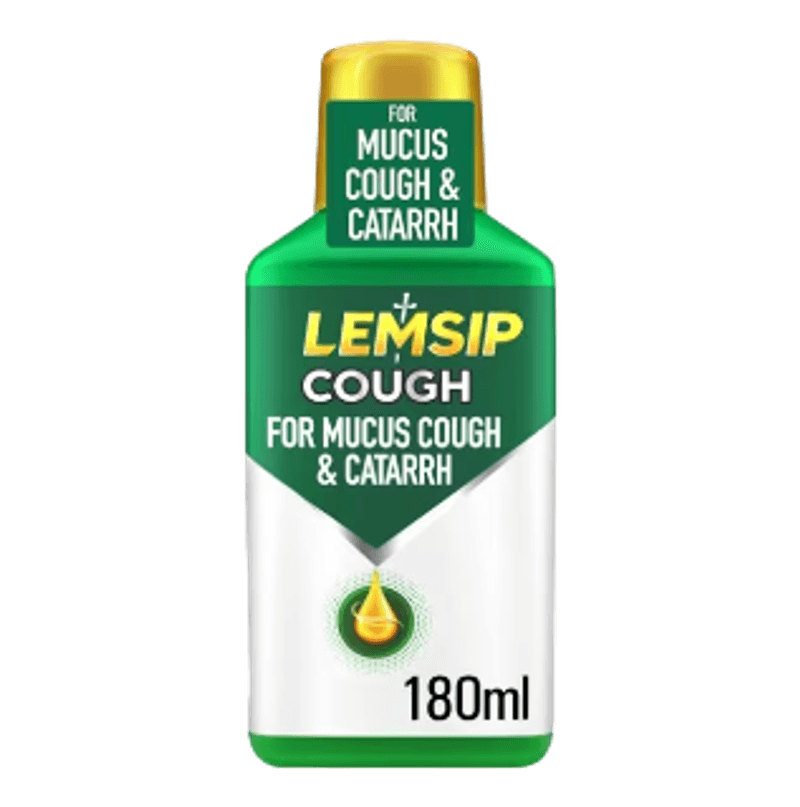 Lemsip Cough For Mucus Cough Syrup 180Ml