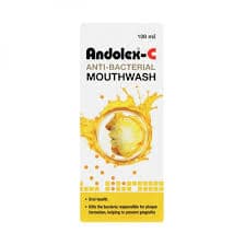 ANDOLEX C ANTI- BACTERIAL MOUTHWASH 100ML