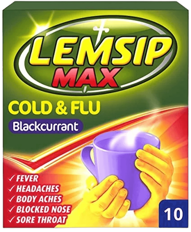 Lemsip Max Cold N Flu B/Currant 10S