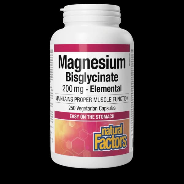 Natural Factors Magnesium Bisglycinate 200mg