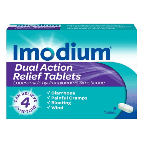 Imodium Dual Action Relief Tablets 6's