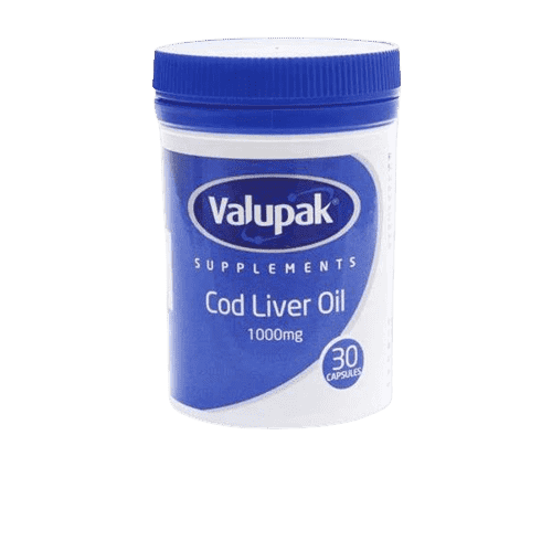 Valupak Cod Liver Oil 1000mg 30's.