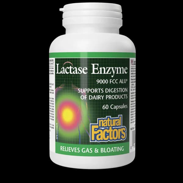 Natural Factors Lactase Enzyme 9000 FCC ALU
