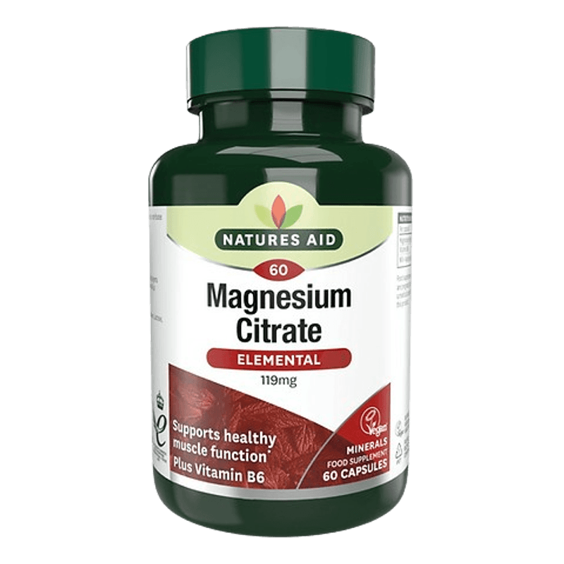 Natures Aid Magnesium Citrate W/B6 (Vegan) 60'S