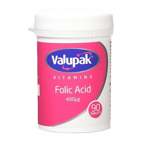 Valupak Folic Acid 400 mcg