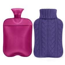 HOT WATER BOTTLE RUBBER RIBBED 2 SIDES