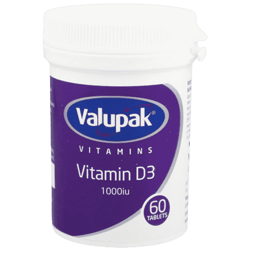 Valupak Vitamin D3 1000IU 60'S