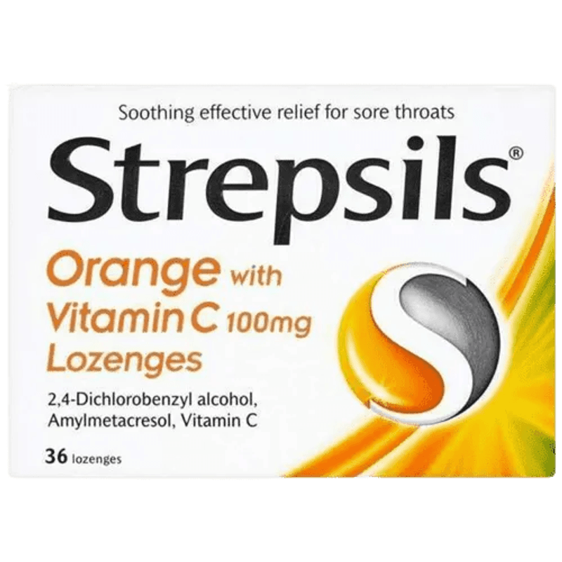 Strepsils Orange With Vitamin C 36S
