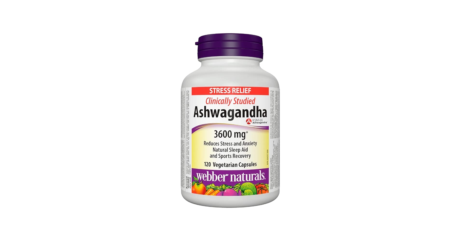Webber Naturals Ashwagandha 3600mg