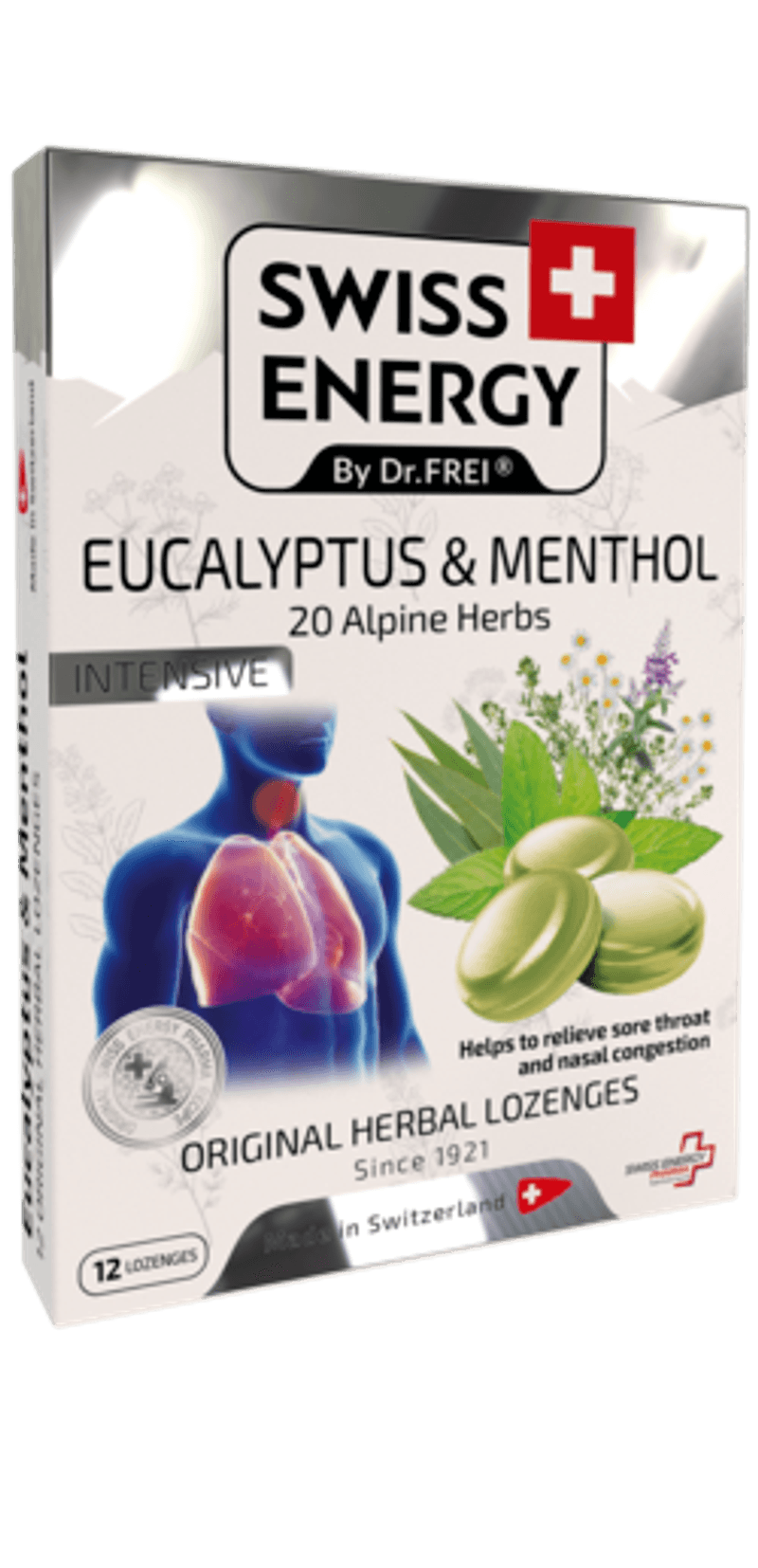 Swiss Lozenges Eucalyptus &Mentho 12`S