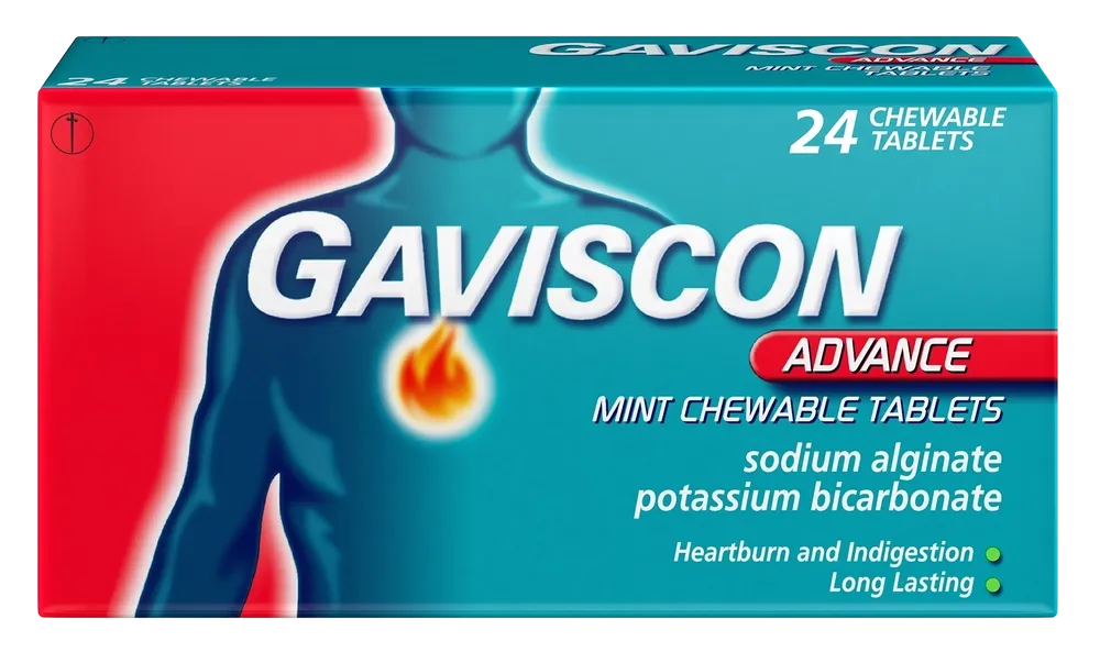 Gaviscon Advance Mint Chewable Tablets 24's