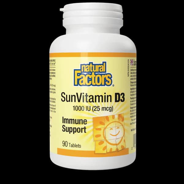 Natural Factors SunVitamin D3 1000IU (25mcg)