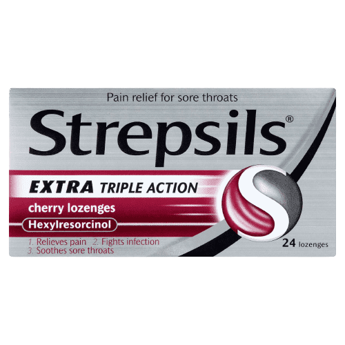 Strepsils Extra Triple Action Cherry 24's