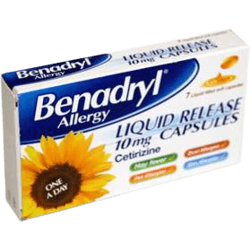 Benadryl Allergy Liquid Release 10mg 7s