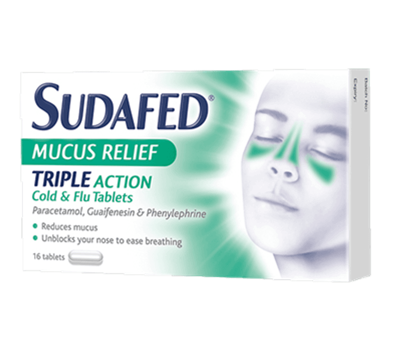 Sudafed Mucus Relief Caps D/N Uk