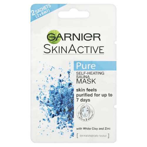 Garnier Skin Active Self Heating Mask 2*6ml
