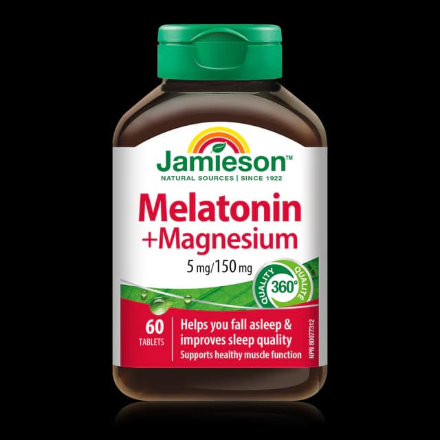 Jamieson Melatonin+Magnesium 5mg/150mg