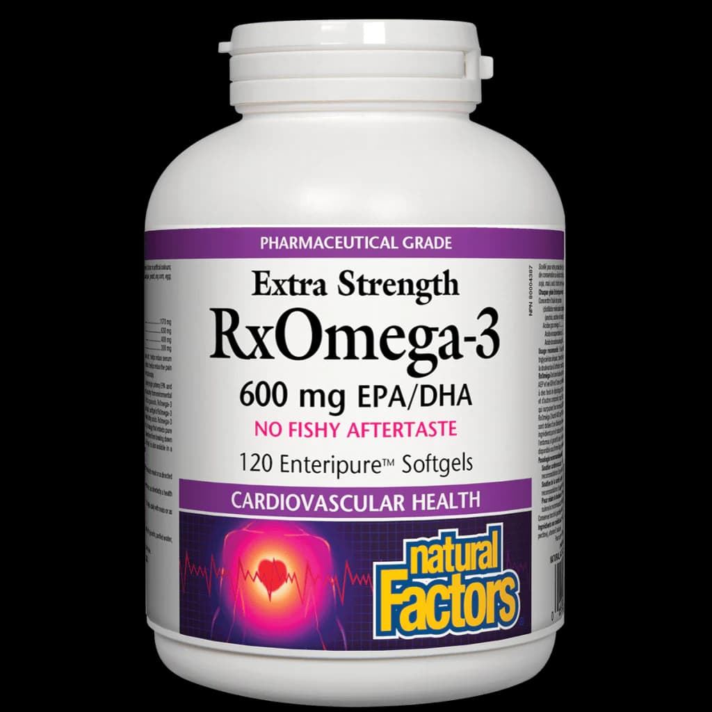 Natural Factors Extra Strength RXOmega-3 600mg EPA/DHA