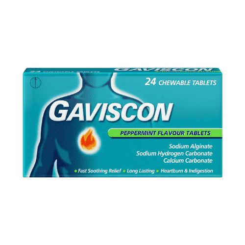 Gaviscon 250mg Peppermint tablets