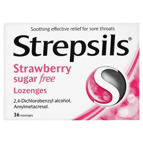 Strepsil Strawberry Sugar-Free 36's