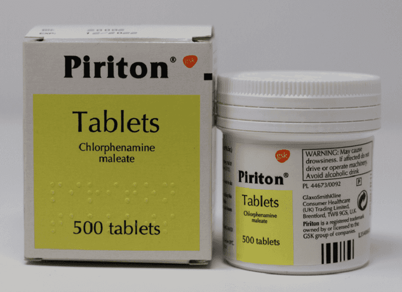 Piriton 4Mg Tablets 500`S